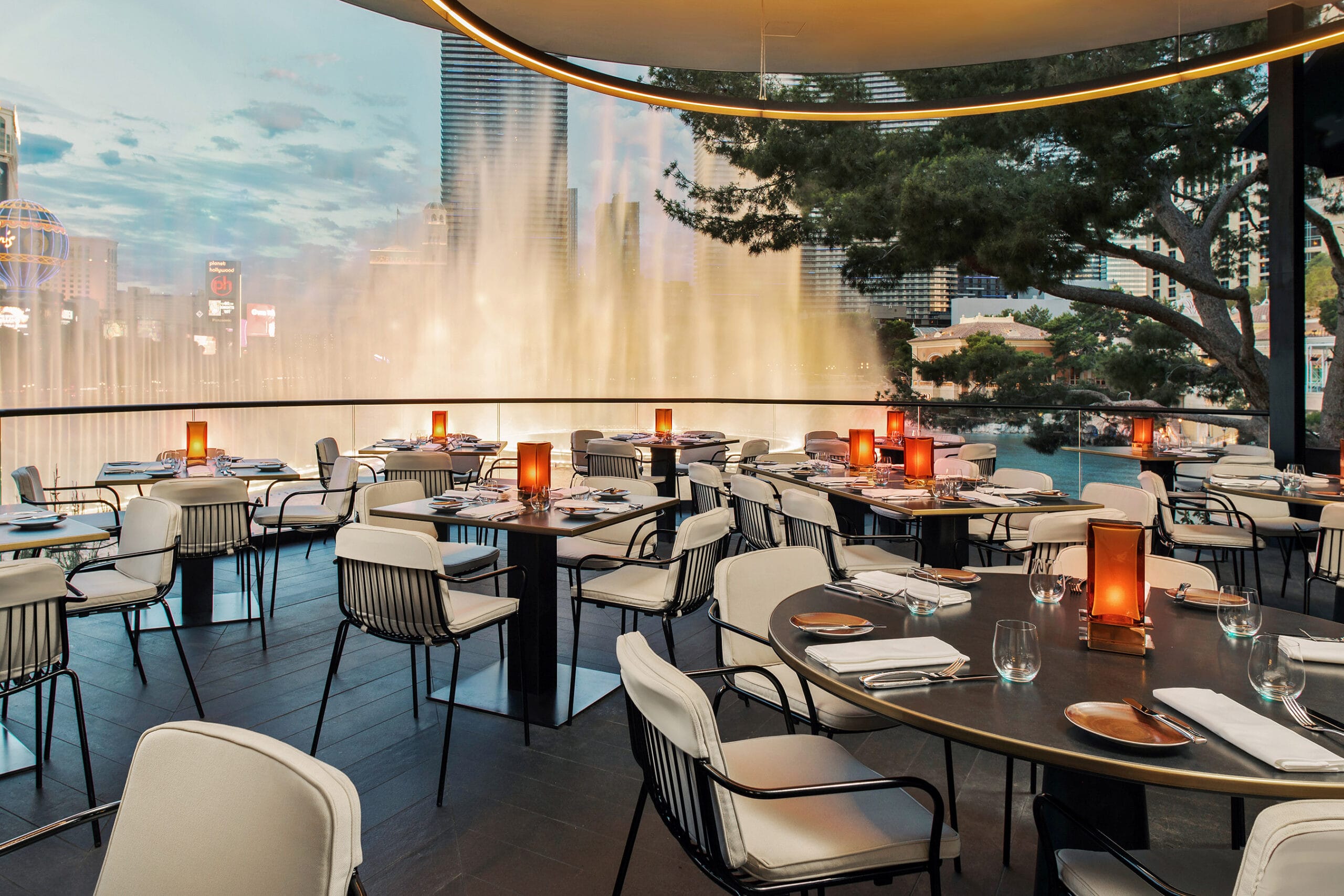 Al fresco dining at Spago