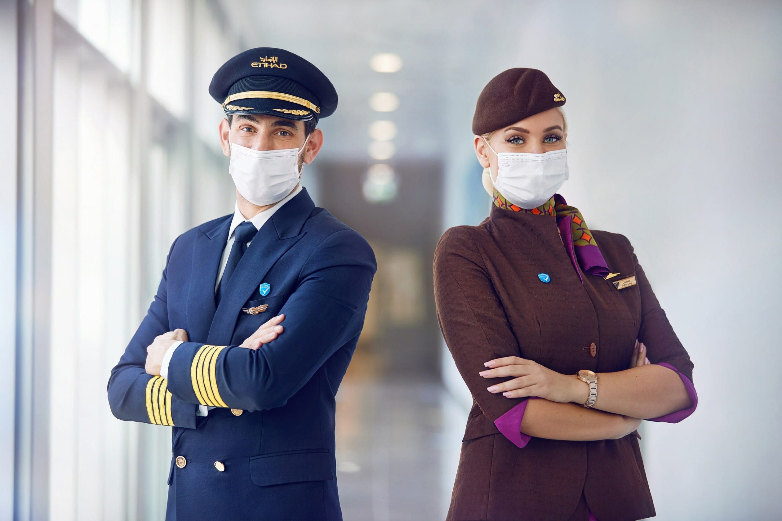All of Etihad Airways' operating pilots and cabin crew are vaccinated against COVID-19
