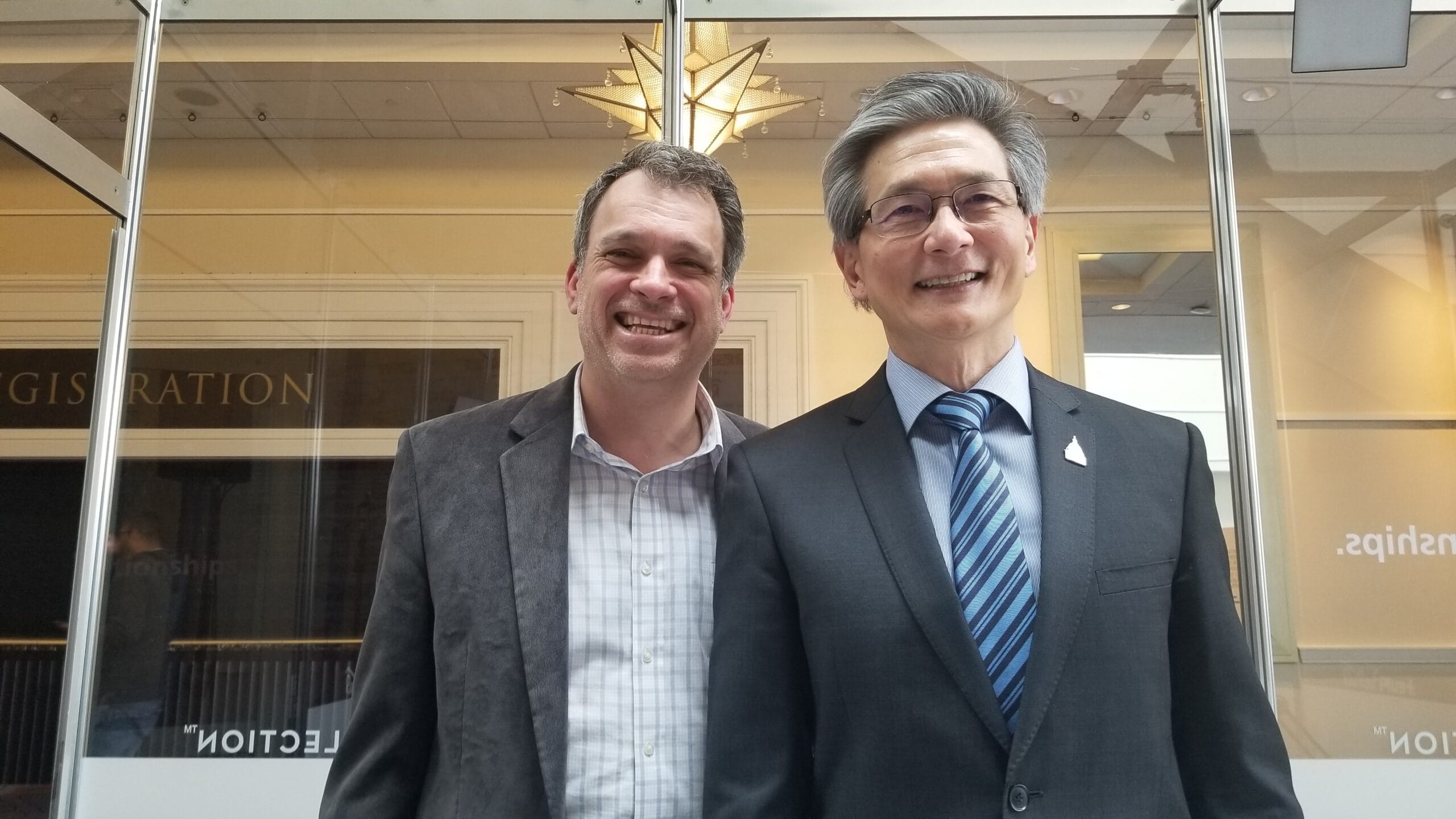 Glenn with David Kong