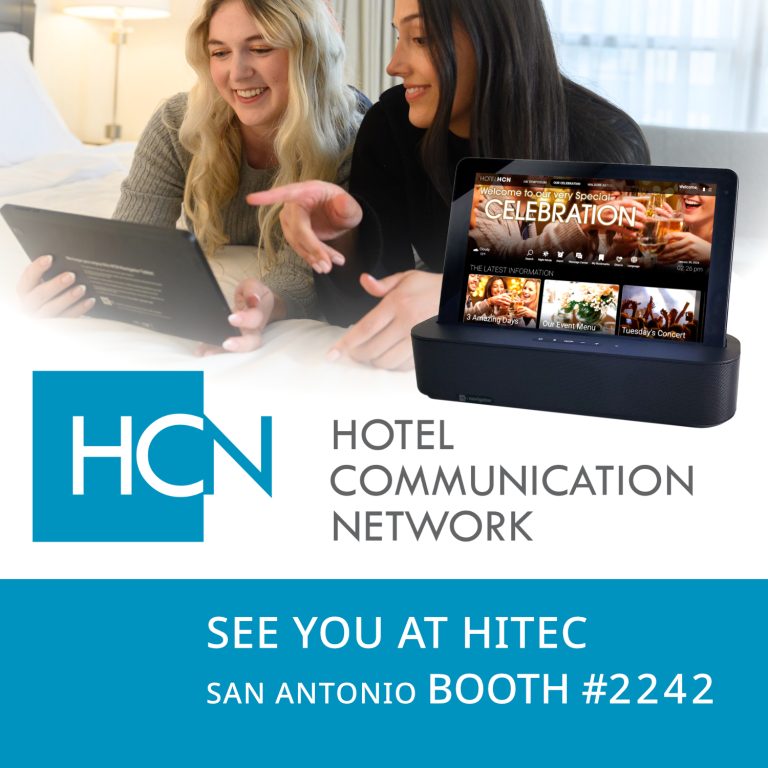 HCN to Play a Major Role at HITEC in Educating Attendees on How Guestroom Tablets Create Profits via Commerce Media and Guest Engagement