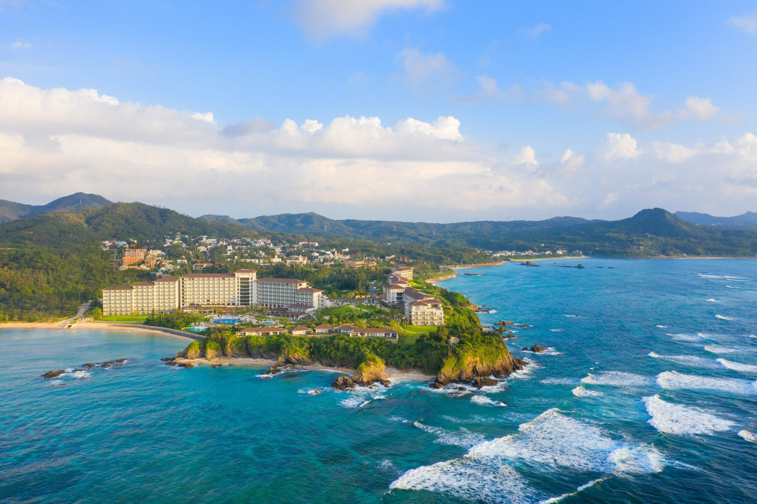 Halekulani Okinawa Aerial View