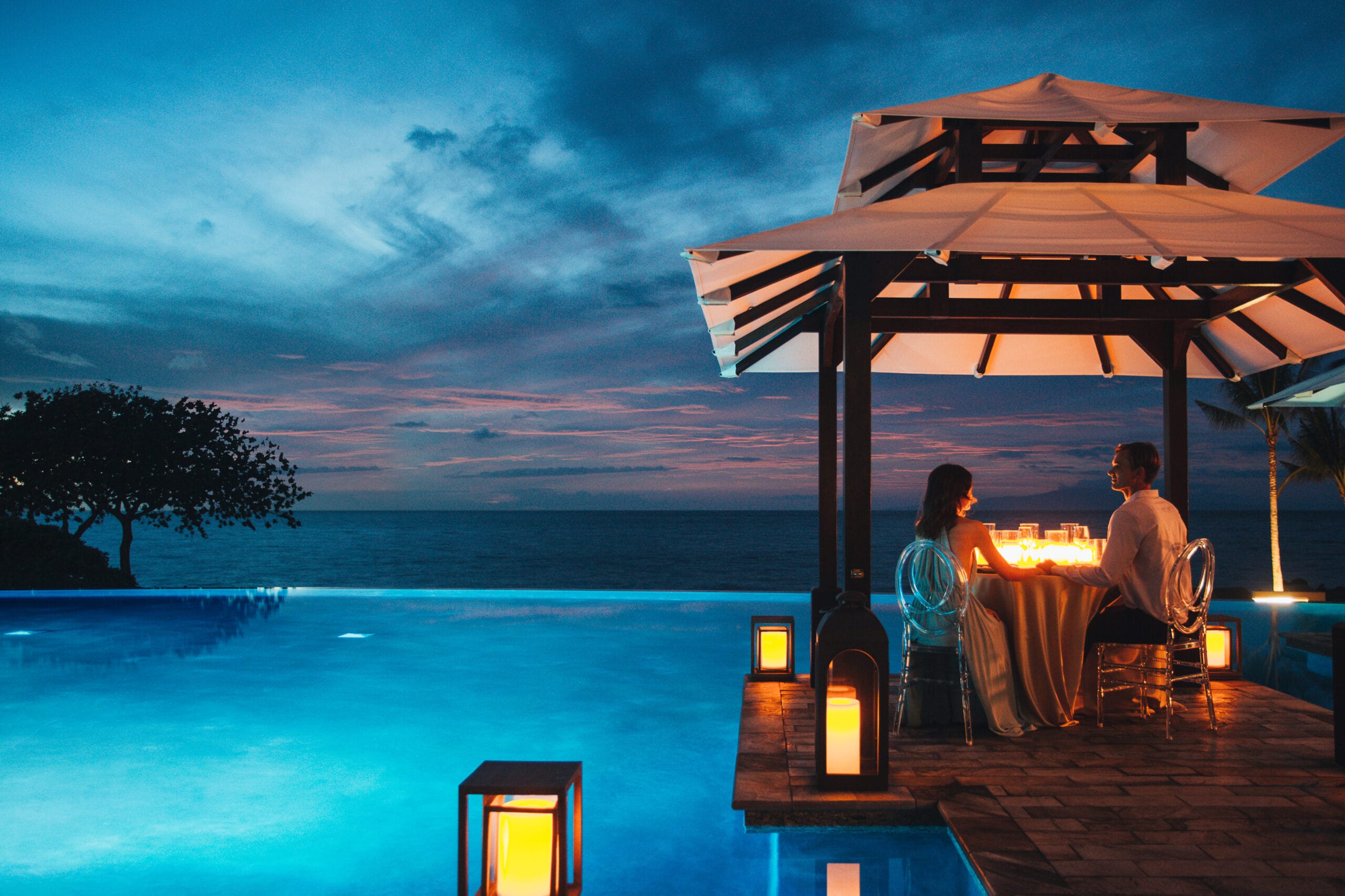 Maluhia Pool Private Dinner for 2