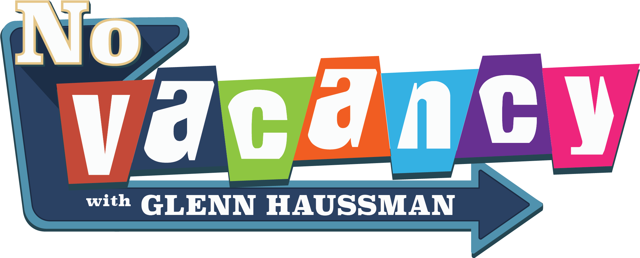 Very Large "No Vacancy with Glenn Haussman" Logo