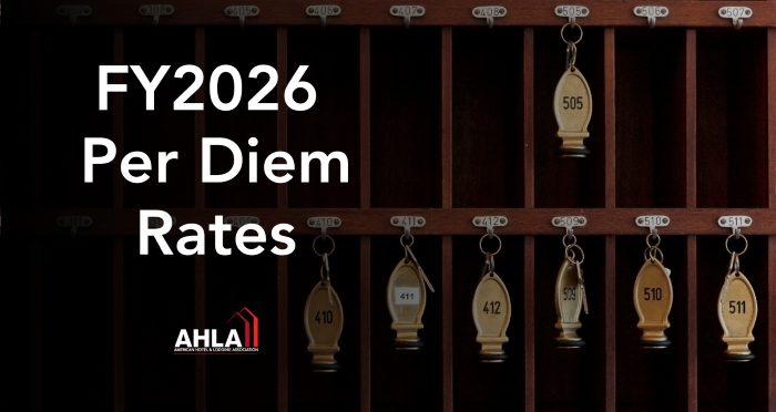 AHLA Statement on GSA Release of FY2026 Per Diem Rates